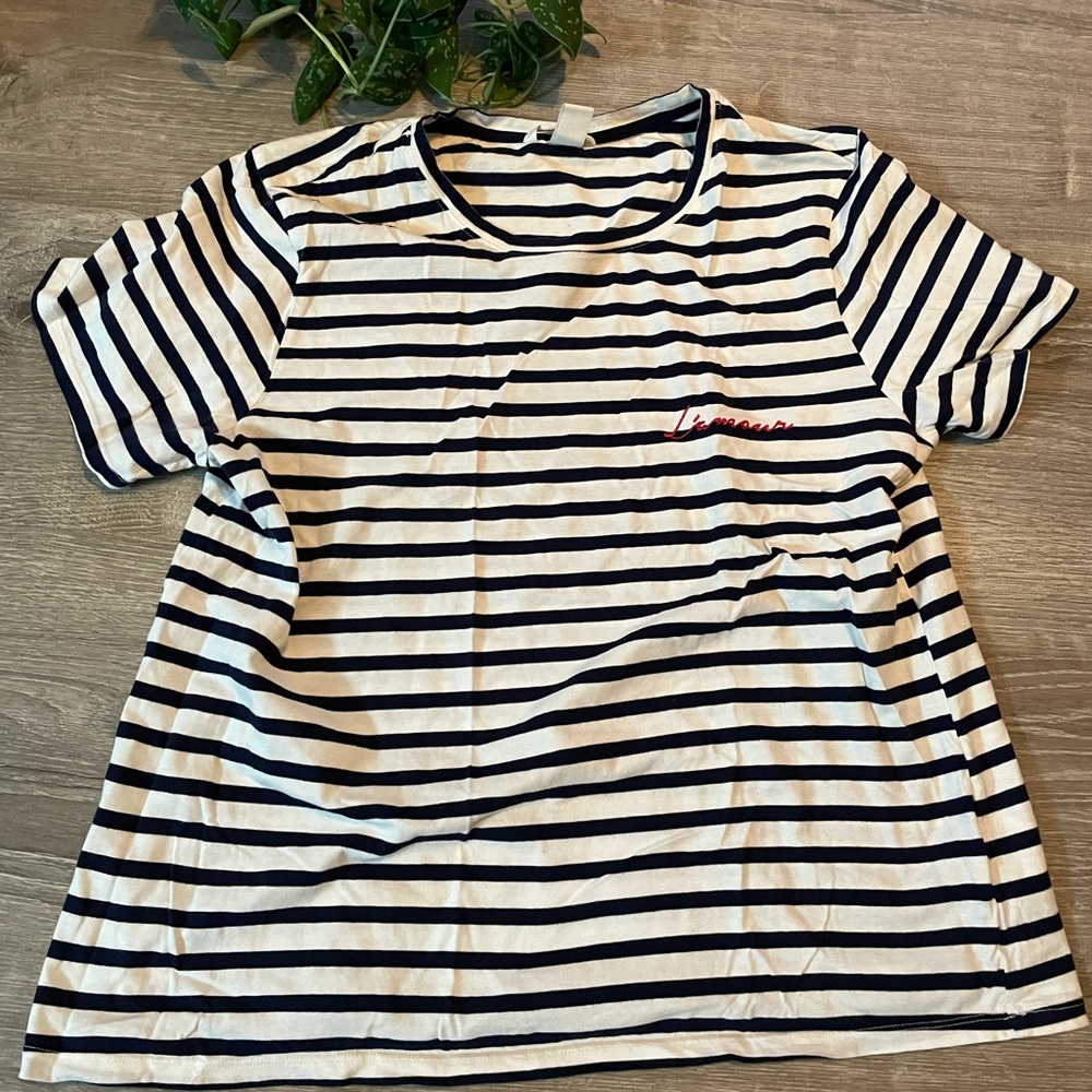 H&M l’amour Stripped Shirt
